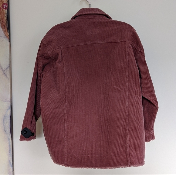 Zara corduroy shirt jacket shacket xs pink - Picture 9 of 14